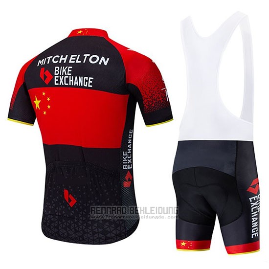 2020 Fahrradbekleidung Mitchelton Scott Champion China Trikot Kurzarm und Tragerhose